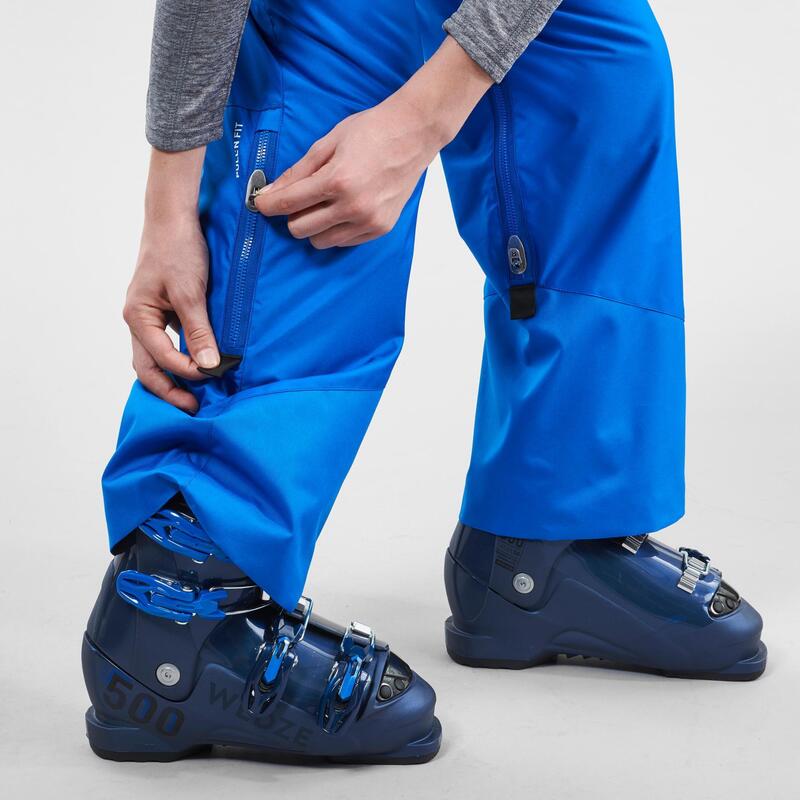 Pantalon călduros impermeabil schi PNF500 Albastru Băieți
