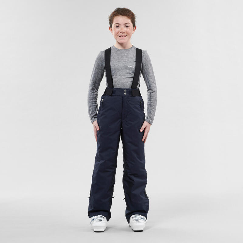 Dětské lyžařské kalhoty 500 Pull'n'Fit tmavě modré 