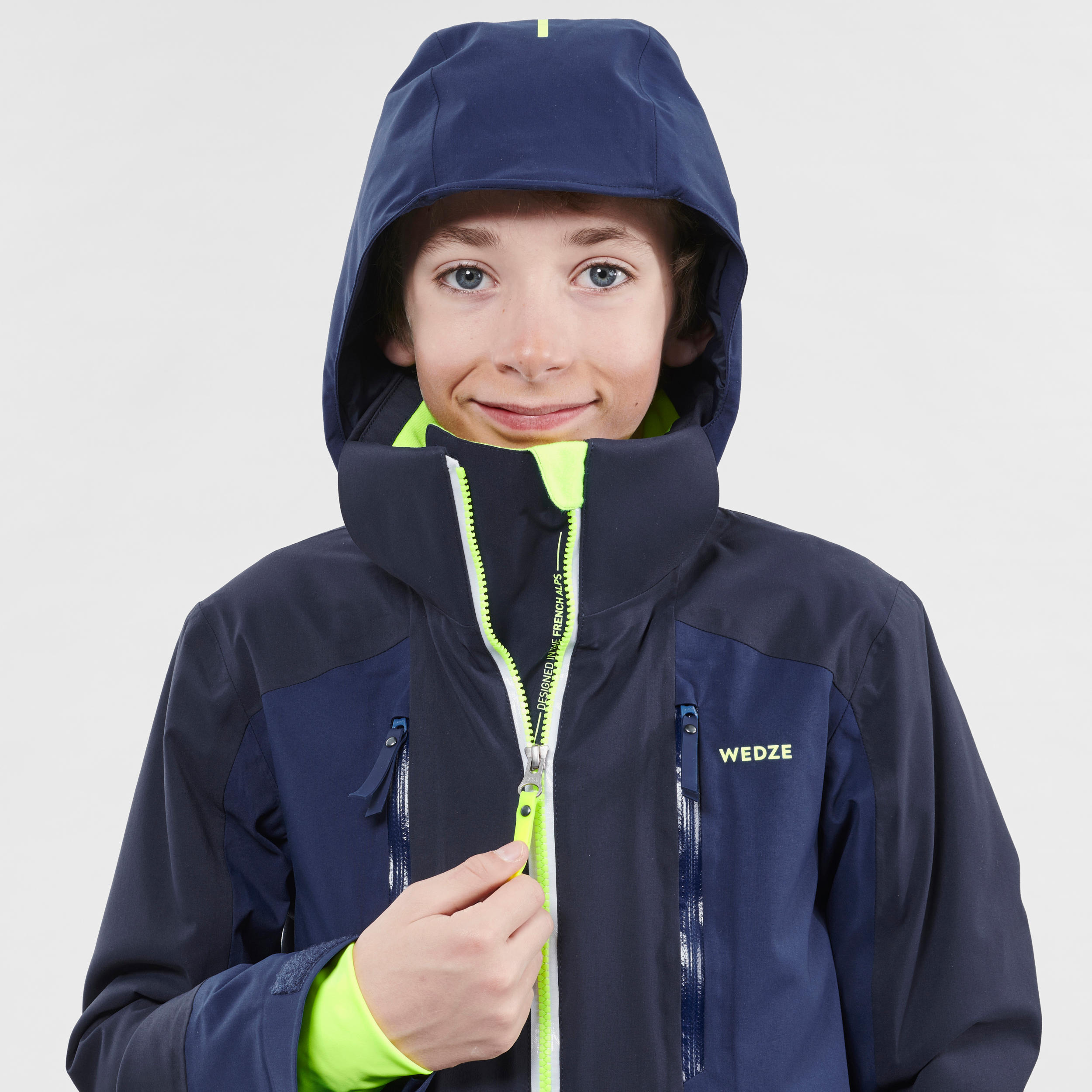 Kids' Warm Ski Jacket - Ski 900 Blue - WEDZE