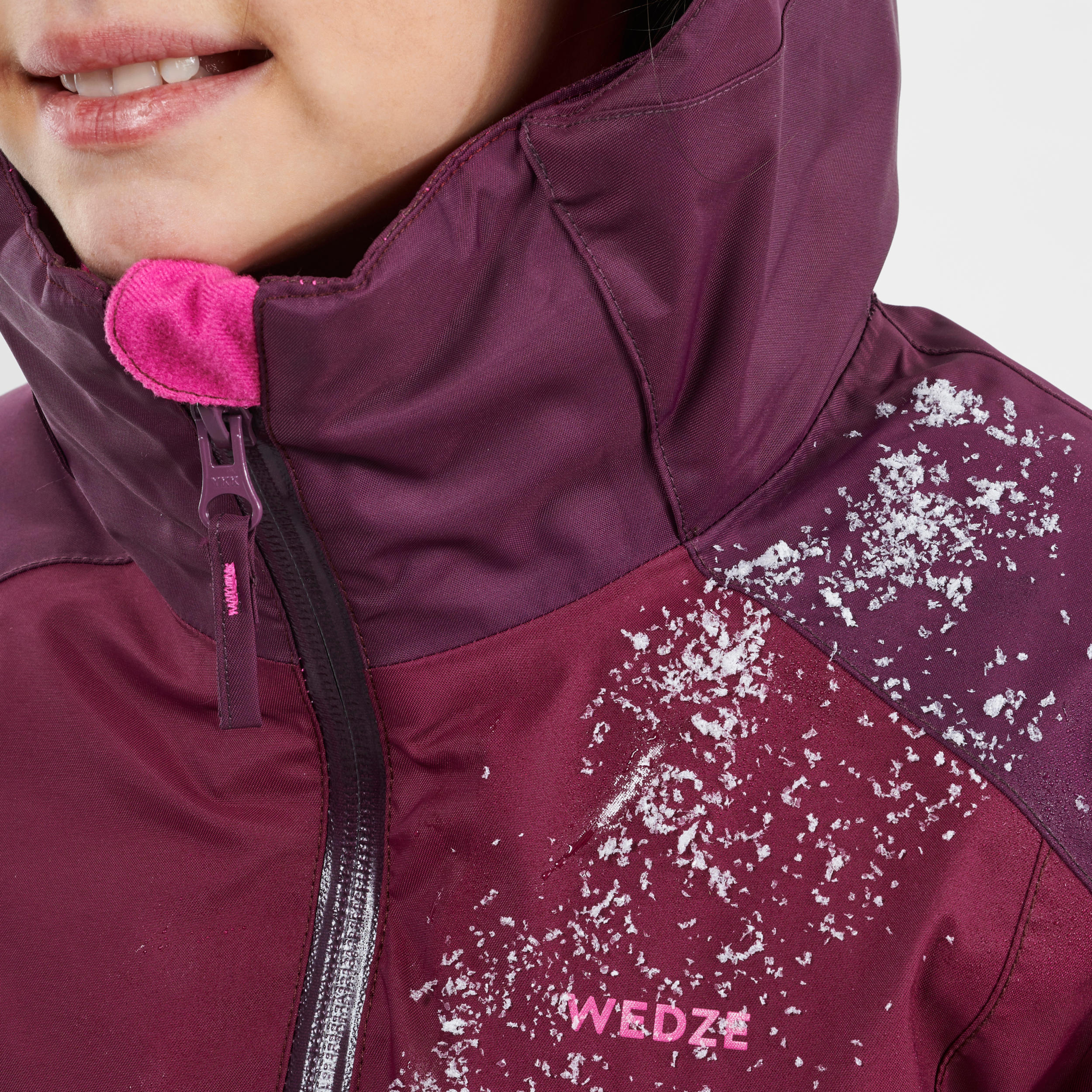 plum ski jacket