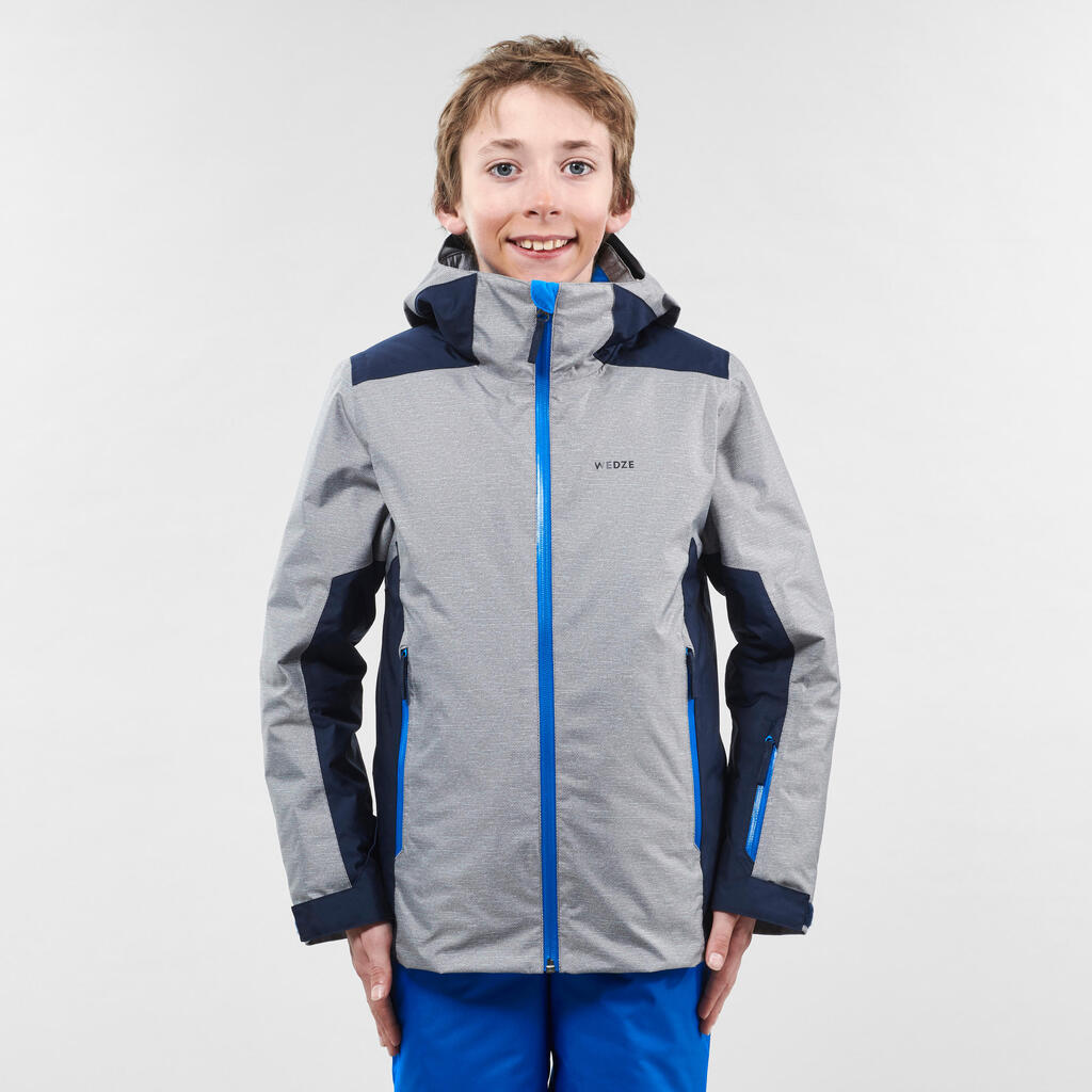 KIDS' SKI JACKET 500 - GREEN