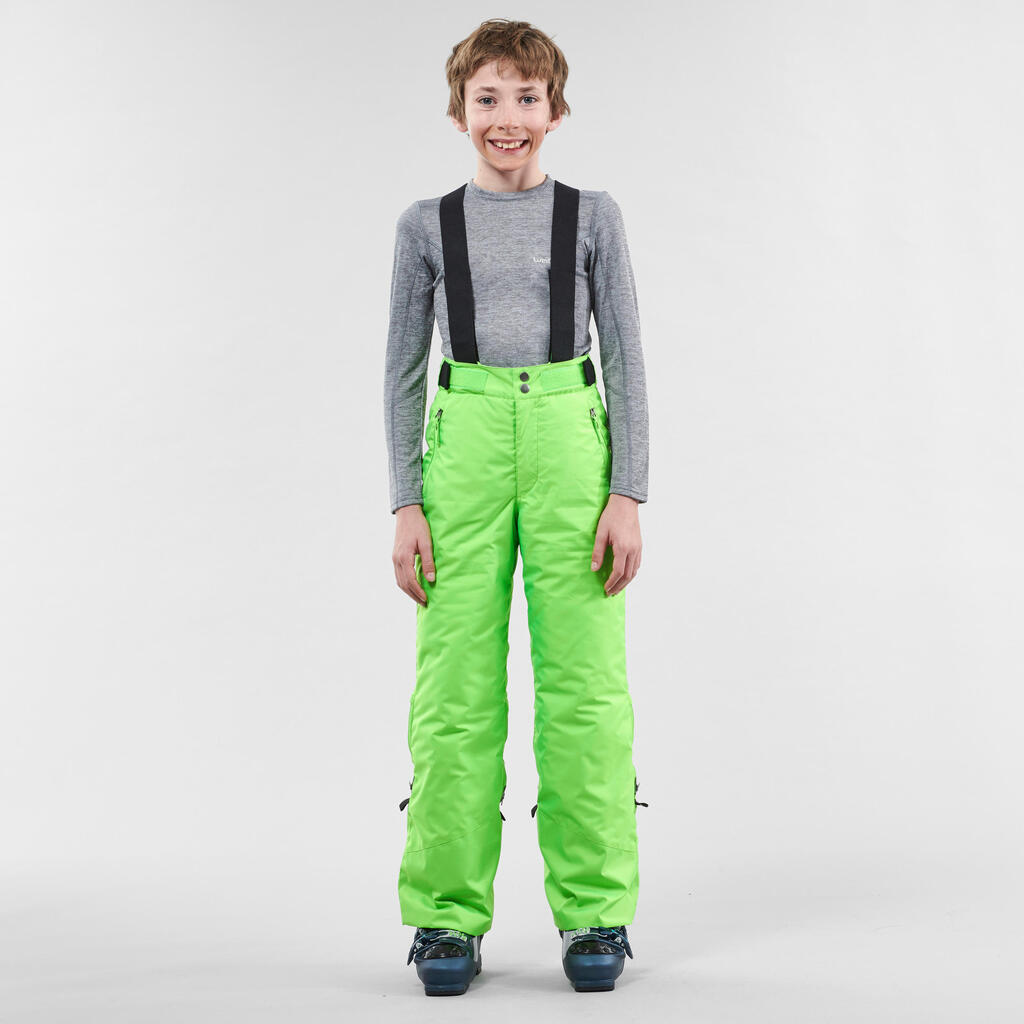 KIDS’ SKI TROUSERS PNF 500 - RED