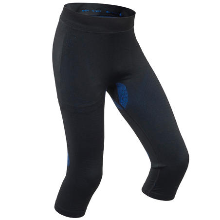 Detské lyžiarske spodné nohavice 580 I-Soft čierno-modré