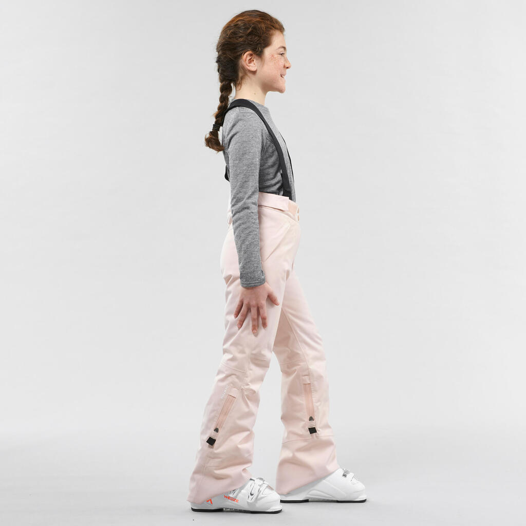 KIDS’ WARM AND WATERPROOF SKI TROUSERS - PNF 900 - WHITE