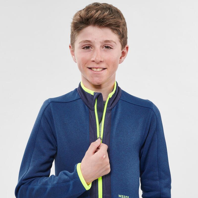 Chaqueta térmica de esquí y nieve Niños Wedze SKI-P Pull 900 azul
