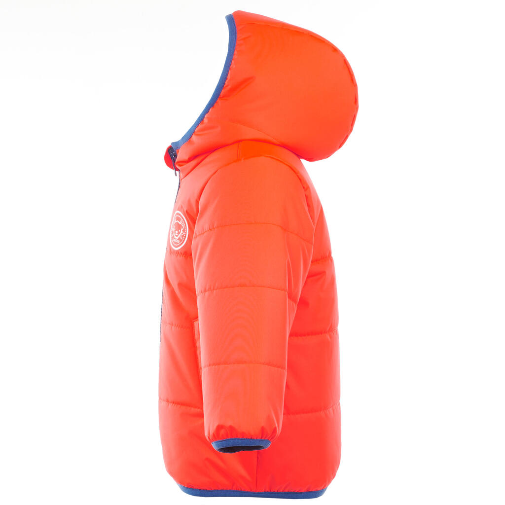 BABY SKIING/SLEDGING REVERSIBLE JACKET WARM - ORANGE