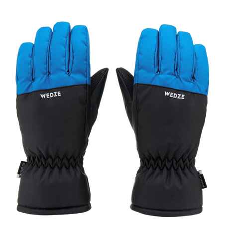 Guantes térmicos de esquí y nieve impermeables Niños 4-14 años Ski-P 100 azul