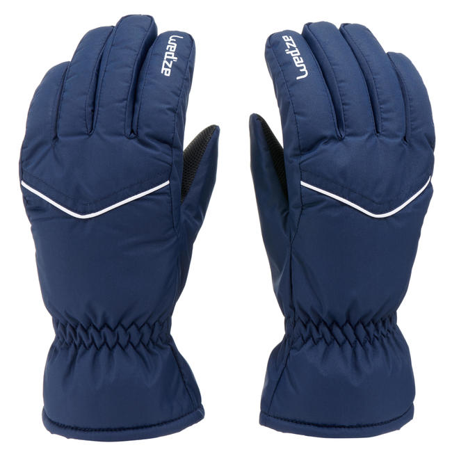 ADULT SKI GLOVES 100 BLUE