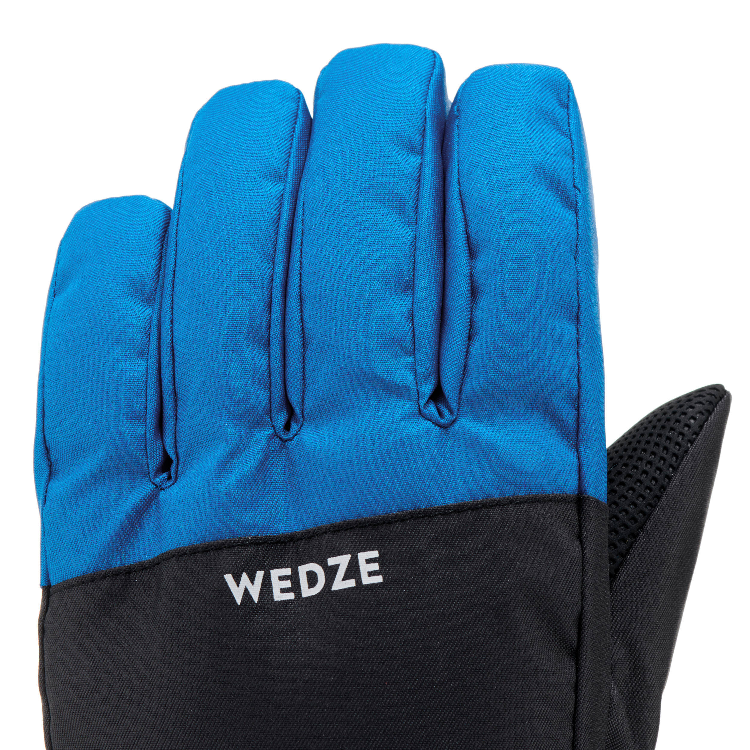 KIDS’ WARM AND WATERPROOF SKI GLOVES - 100 BLUE AND GREY -  4