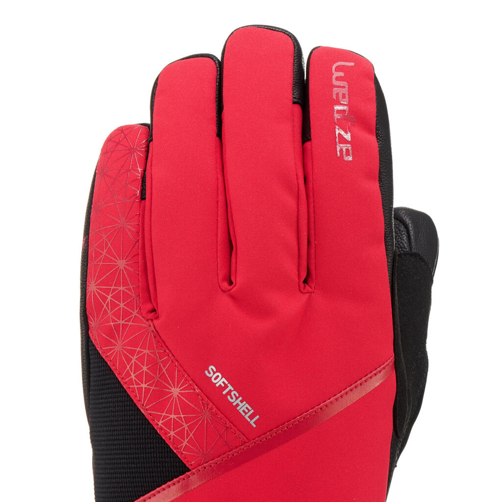 Adults' Downhill Skiing Gloves - Red