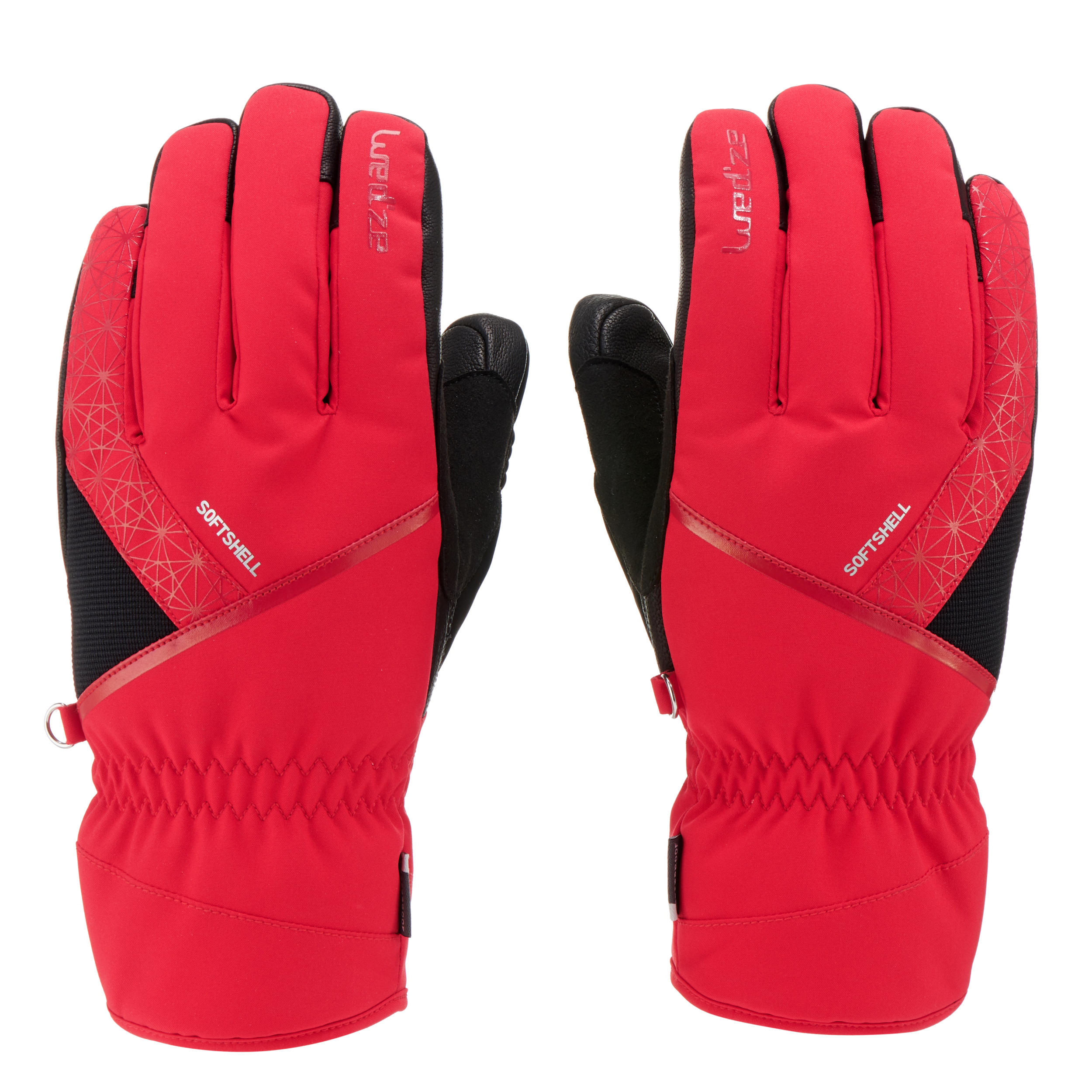 Adults' Downhill Skiing Gloves - Red 3/6