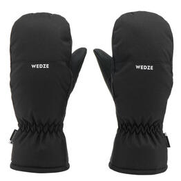 MOUFLES DE SKI ENFANT CHAUDES ET IMPERMEABLES 100 NOIRES
