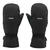 MOUFLES DE SKI ENFANT CHAUDES ET IMPERMEABLES 100 NOIRES