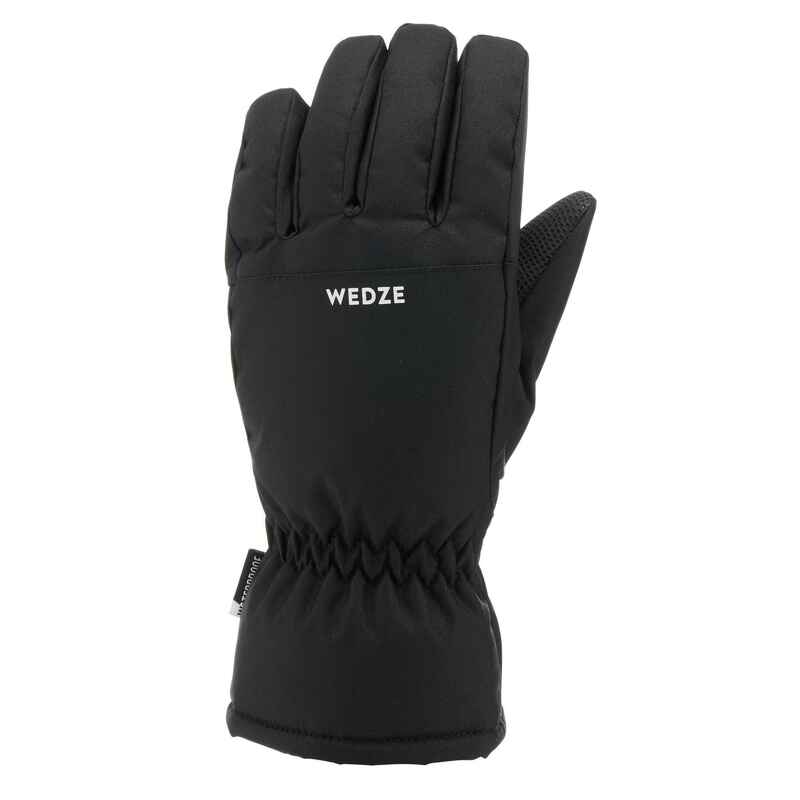 Skihandschuhe - 100 Kinder warm wasserdicht schwarz Skihandschuhe - 100 Kinder warm wasserdicht schwarz