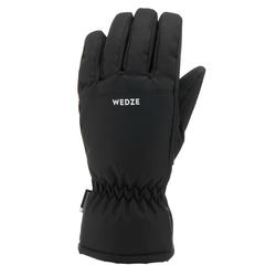 Guantes térmicos de esquí y nieve impermeables niños 4-14 años ski-p 100 negro
