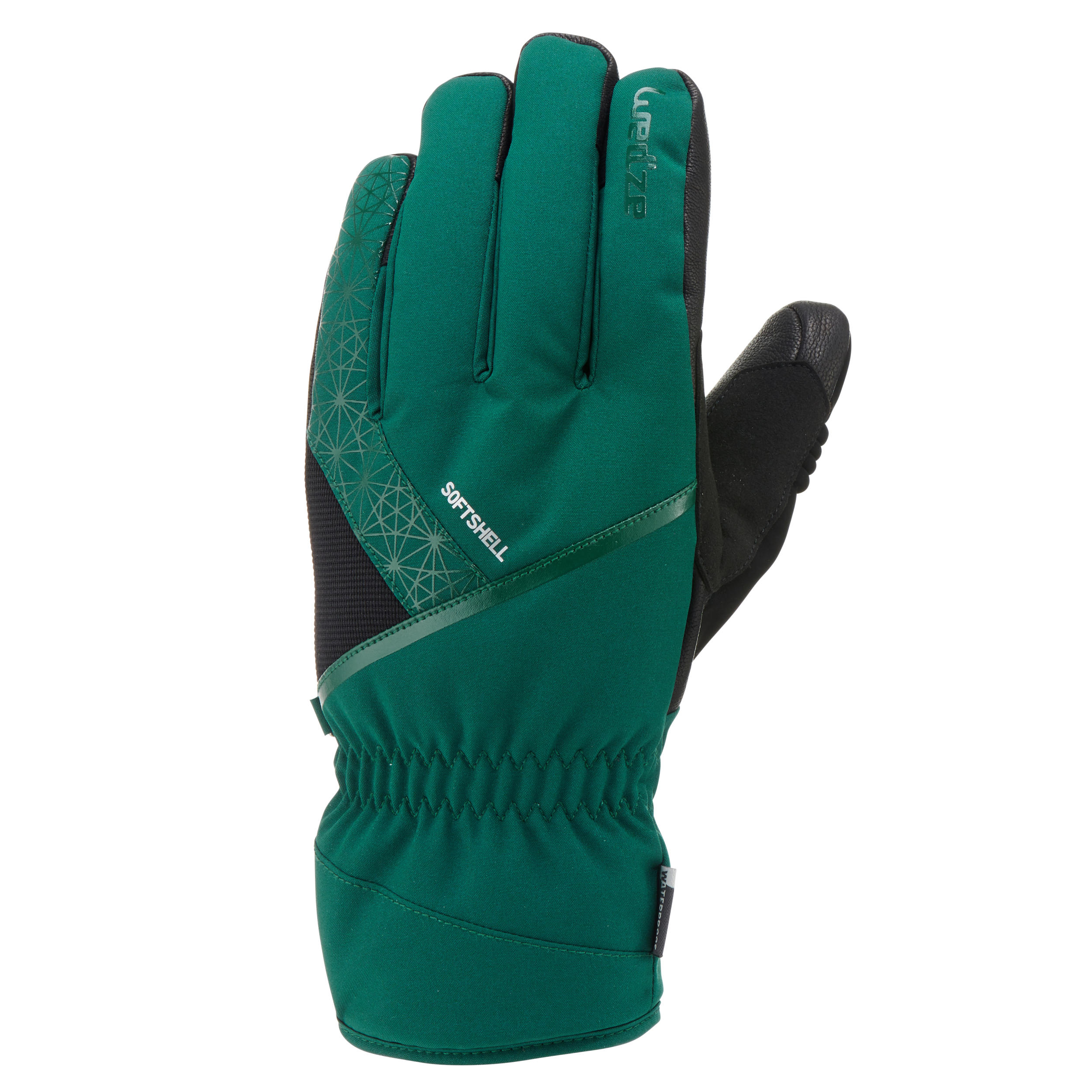 teal ski gloves