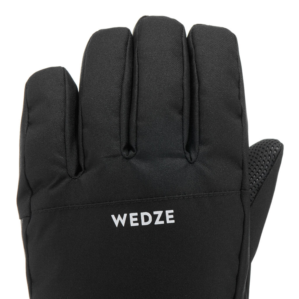 GANTS DE SKI CHAUDS ET IMPERMÉABLES ENFANT - 100 BLEU ET  ROSE FLUO