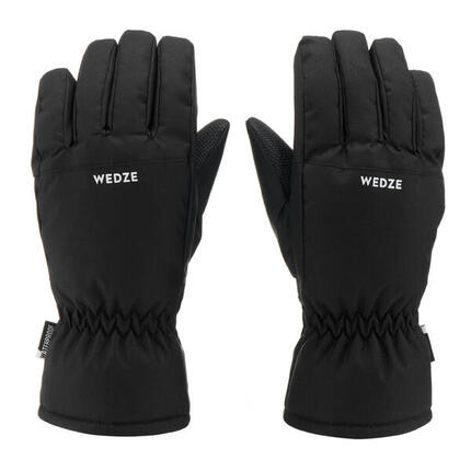 GANTS DE SKI ENFANT CHAUDS ET IMPERMEABLES - 100 NOIRS