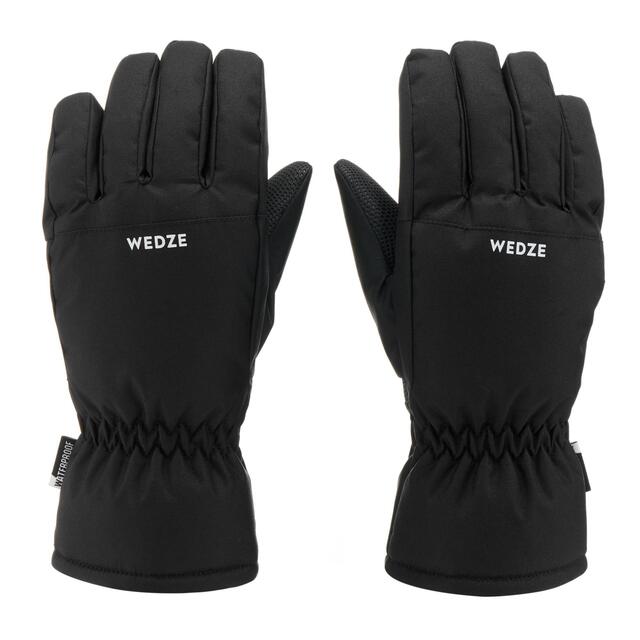 Skihandschuhe Kinder warm wasserdicht - 100 schwarz
