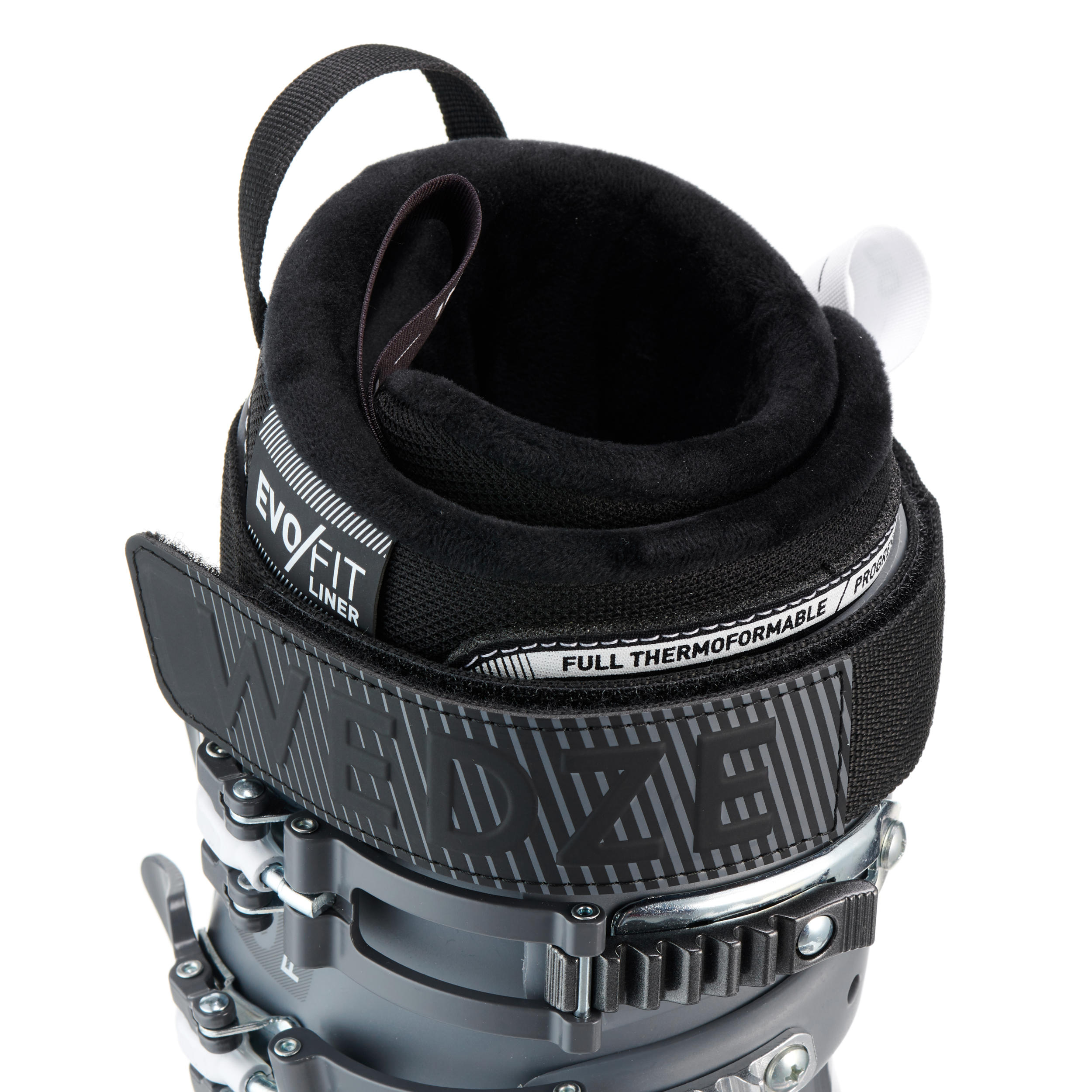 Seconde vie - CHAUSSURES DE SKI DE PISTE FEMME EVOFIT 550 GRISES 6/10