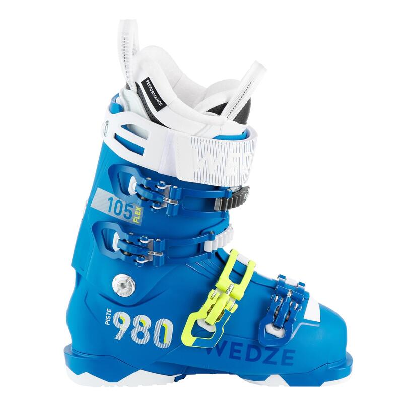 CHAUSSURES DE SKI DE PISTE FEMME FIT 980 BLEUES