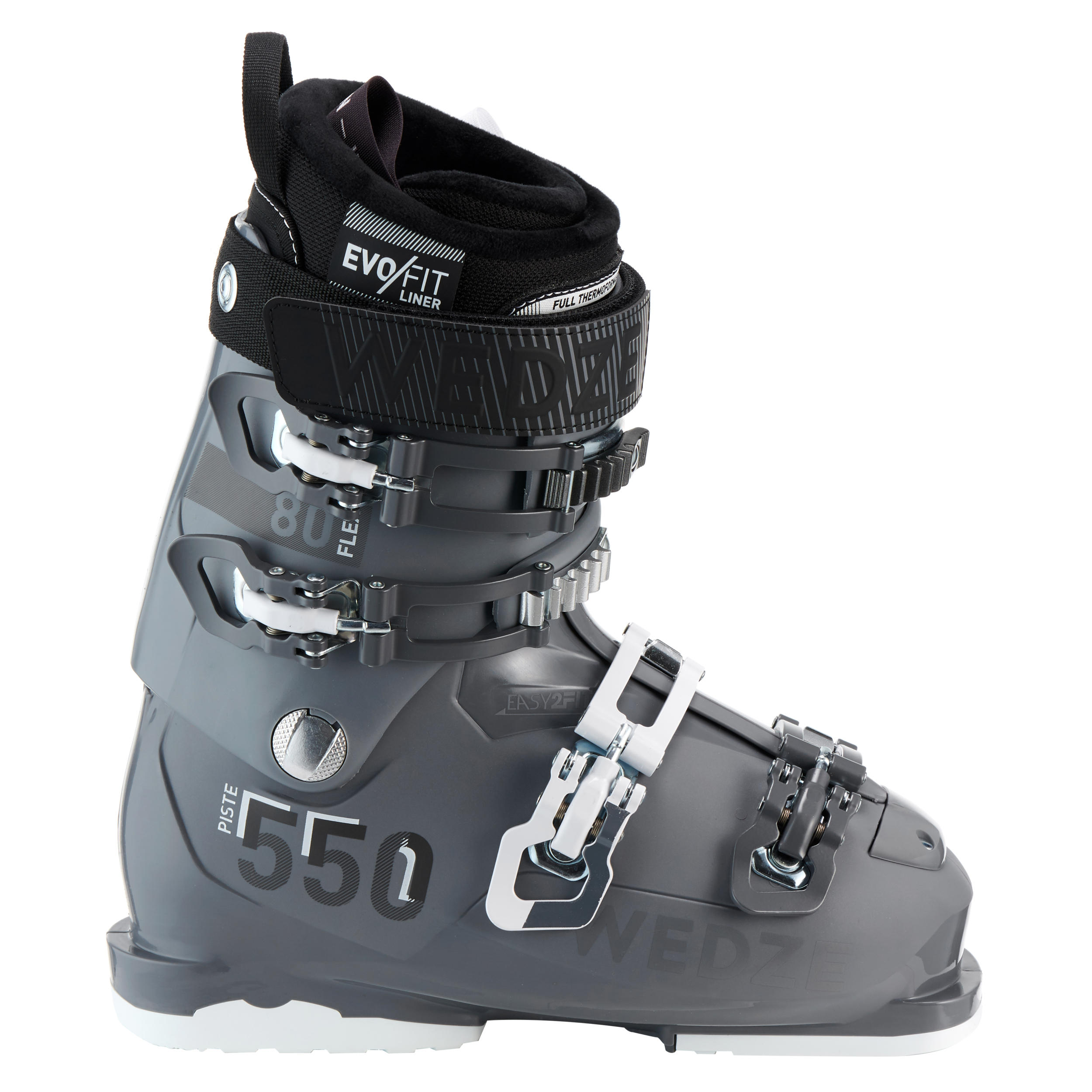 Seconde vie - CHAUSSURES DE SKI DE PISTE FEMME EVOFIT 550 GRISES 2/10