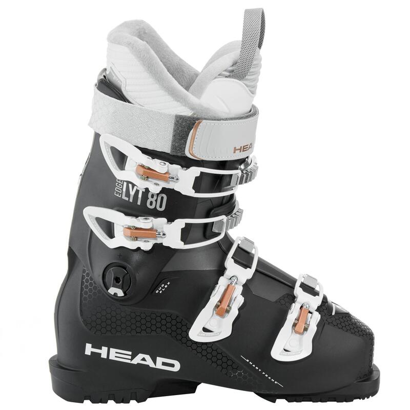 CHAUSSURES DE SKI DE PISTE FEMME HEAD EDGE LYT 80 NOIRES