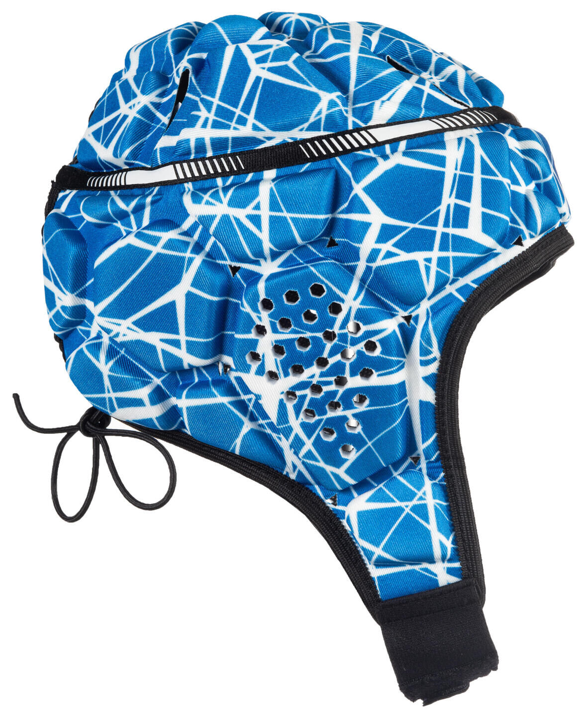 Damen/Herren Rugby Kopfschutz - 500 blau/weiss