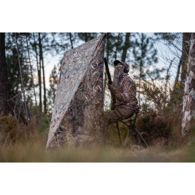 AFFÛT BOUCLIER DE CHASSE PLIABLE AVEC CAMOUFLAGE