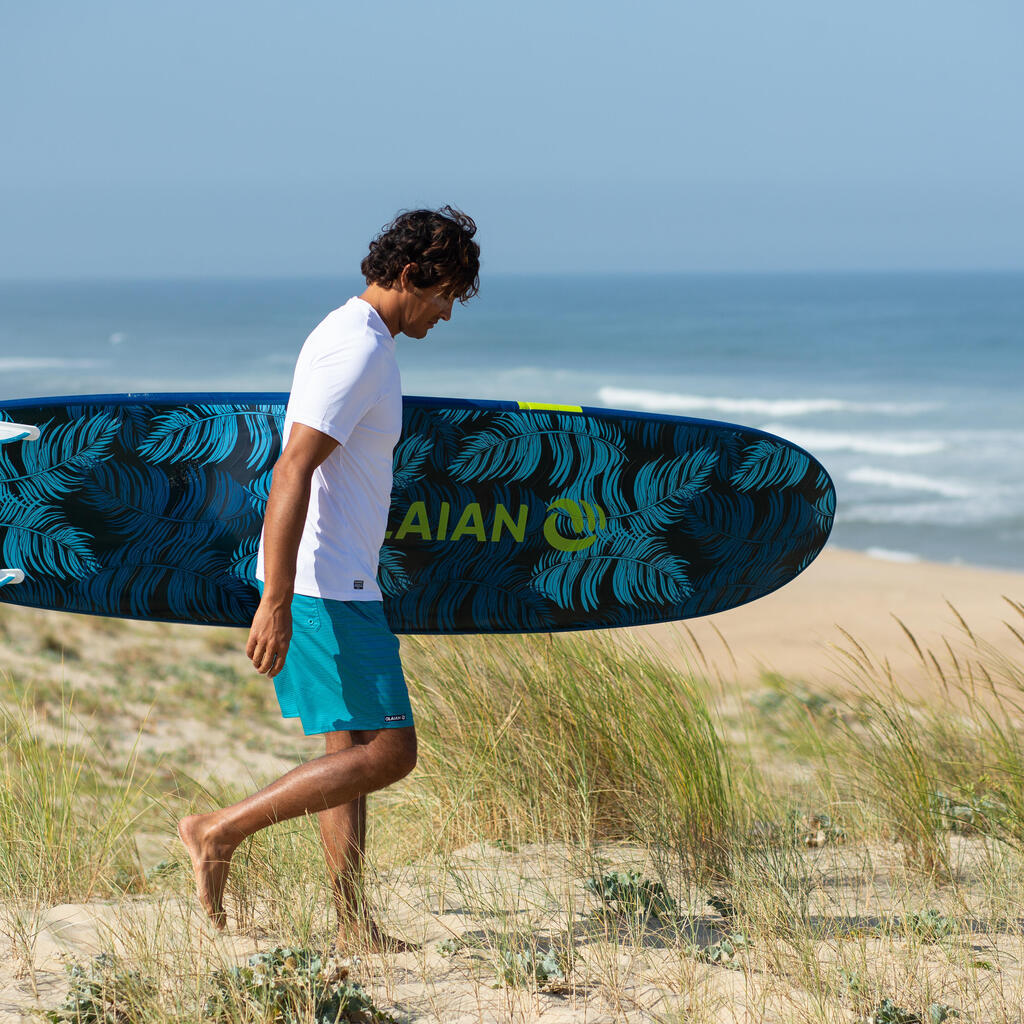 Boardshorts Surfen Standard 100 Newwaves grün