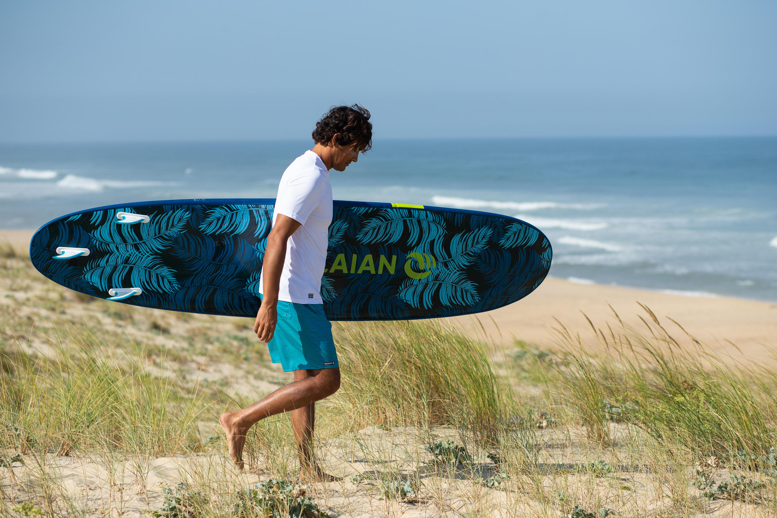 100 Standard Surfing Boardshorts - Newwaves Turquoise 8/8