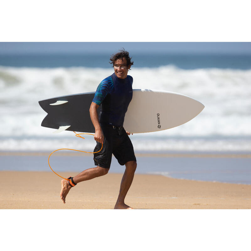 Bañador Hombre Surf Olaian 900 Pure Black Largo 20"