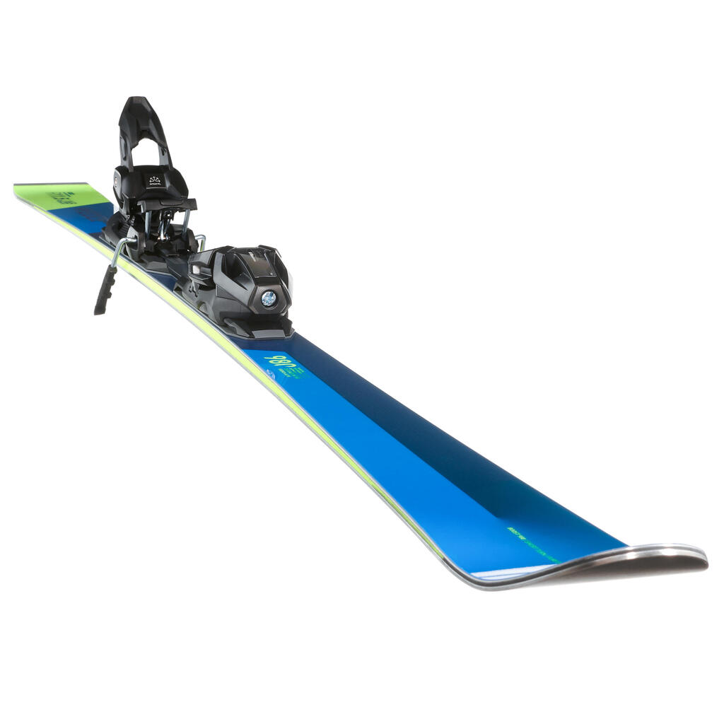 DOWNHILL SKIS  WITH BINDING - BOOST 980 ST - BLUE