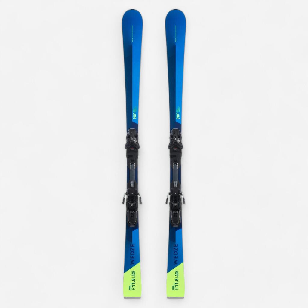 DOWNHILL SKIS  WITH BINDING - BOOST 980 ST - BLUE