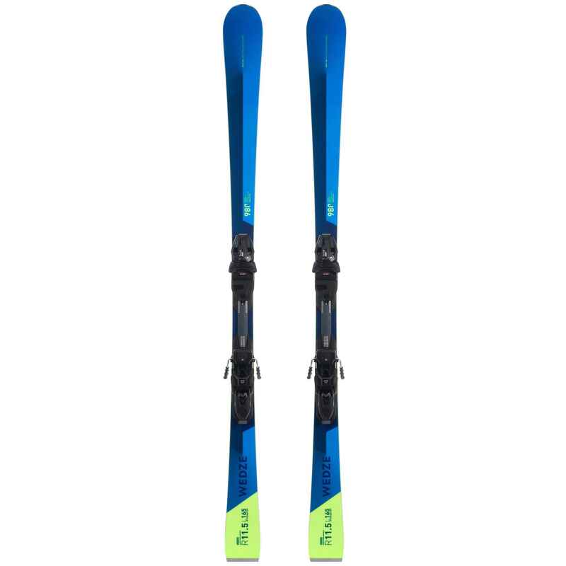 Ski Herren mit Bindung Piste- Boost 980 ST blau 