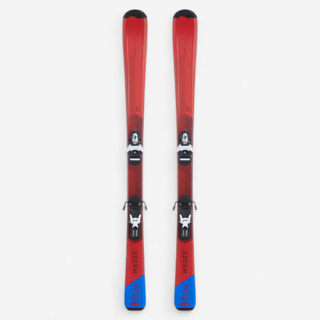 Children's Downhill Skis with Bindings - Red