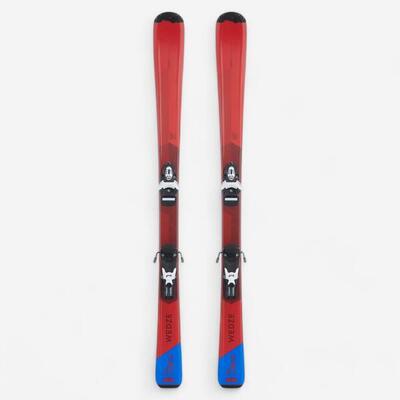 Esquís Niños con Fijaciones Wedze BOOST 500 Rojo