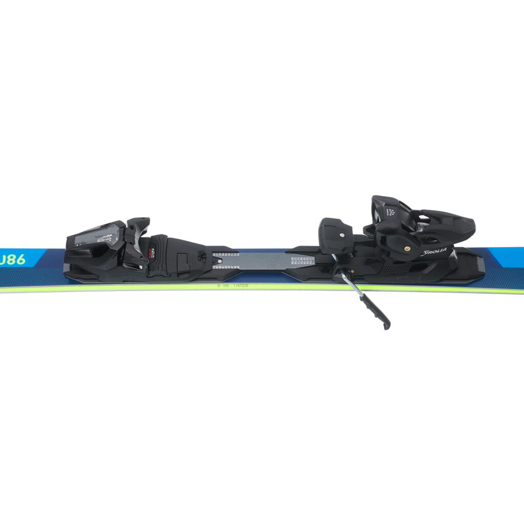 DOWNHILL SKIS  WITH BINDING - BOOST 980 ST - BLUE