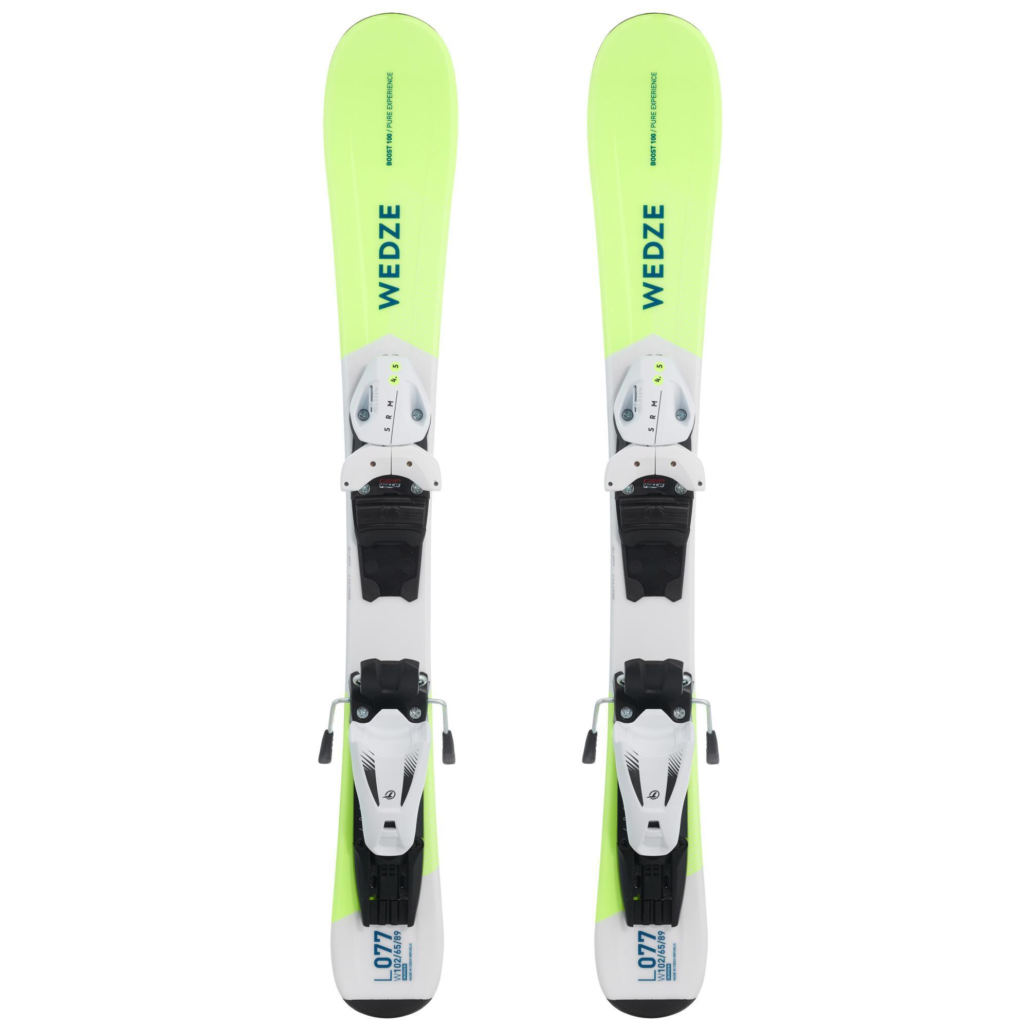 CHILDREN'S DOWNHILL SKIS WITH KID 100 