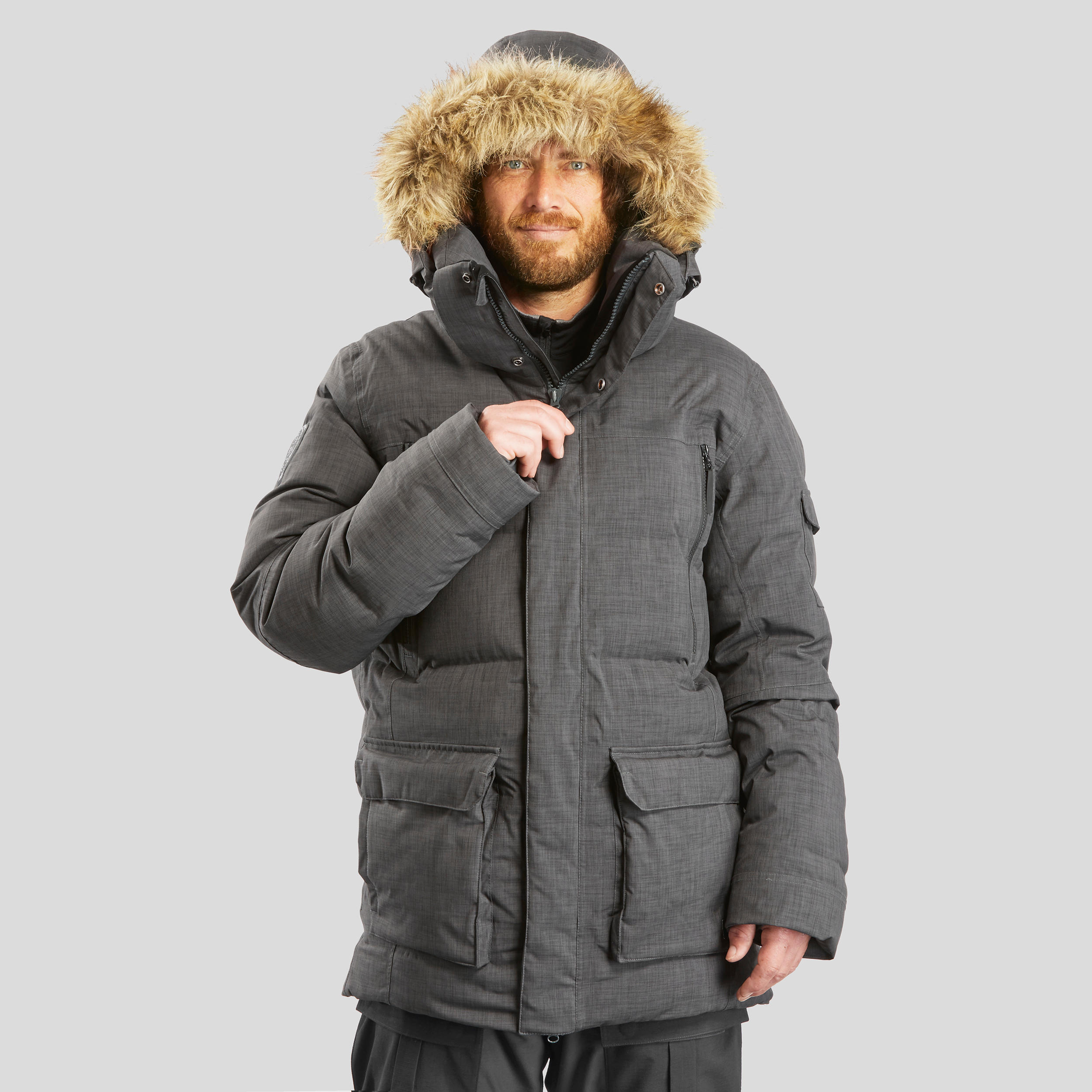 PARKA HIVER EN PLUMES IMPERM ABLE DE RANDONNEE SH900 25 C