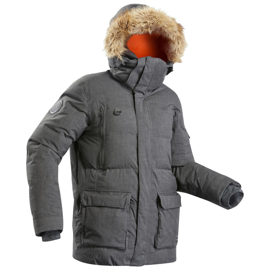 MEN'S WINTER FEATHER DOWN WATERPROOF HIKING PARKA - SH900  -25°C  