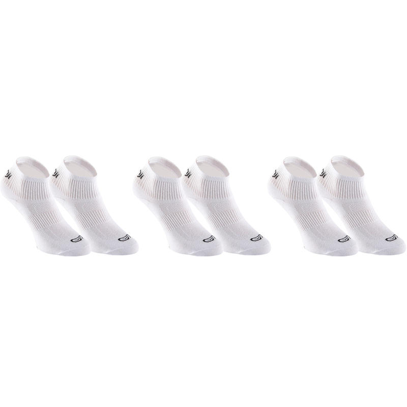 CHAUSSETTES DE COURSE EKIDEN BLANCHES x3 CHAUSSETTES DE COURSE EKIDEN BLANCHES x3