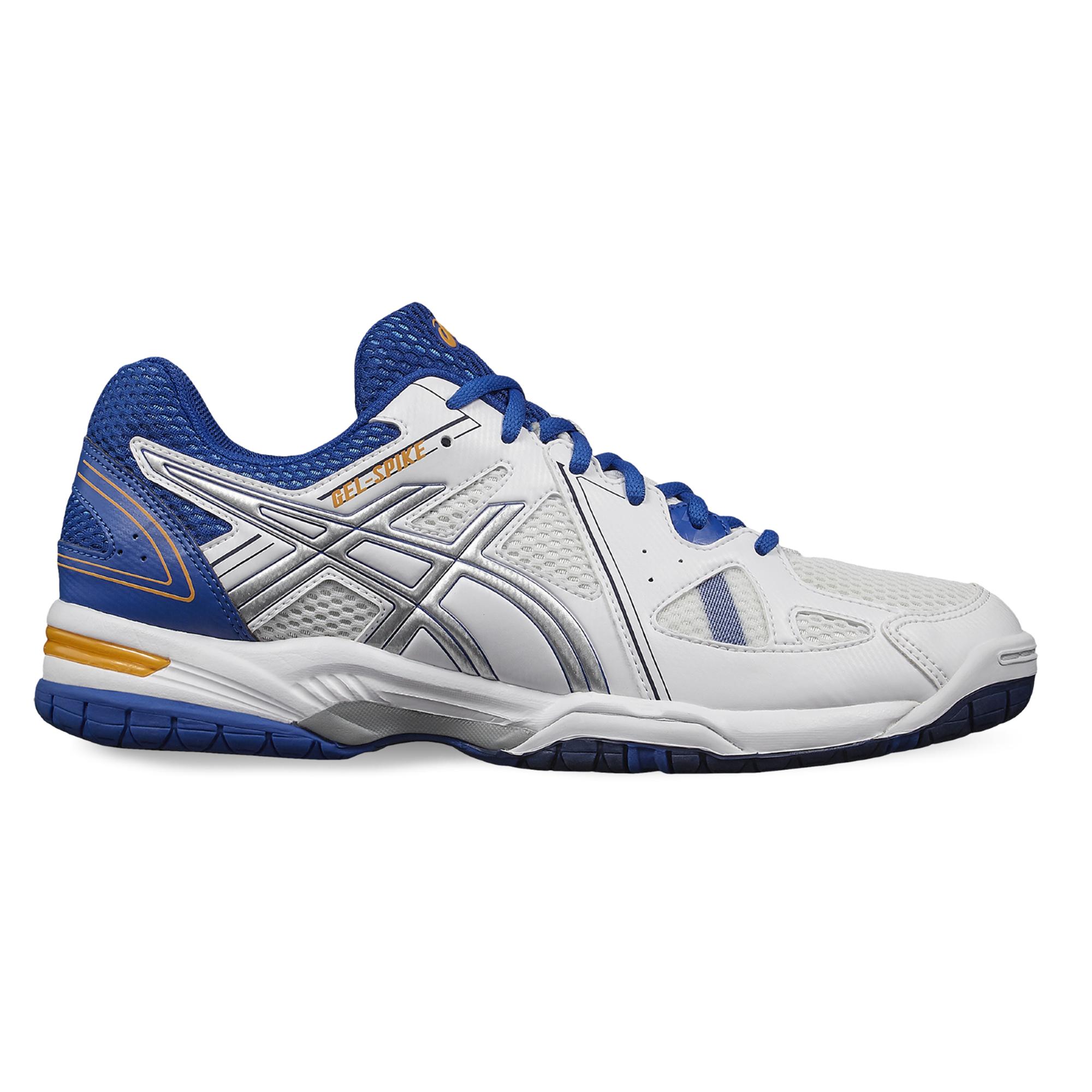 Gel Spike Volleyball Shoes White Blue Decathlon