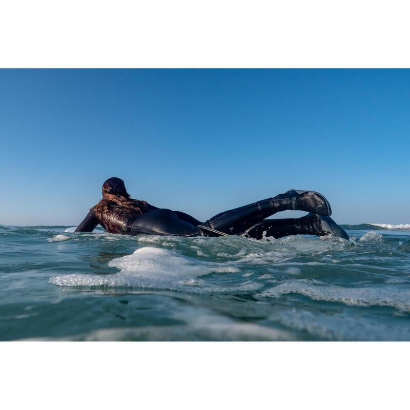 Neoprenschuhe Surfen 500 3 mm hoch schwarz