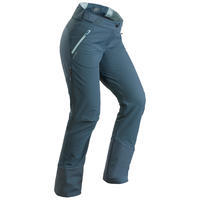 מכנסי נשים מחממים במיוחד לטיולים בשלג דגם SH520 - אפור-כחול