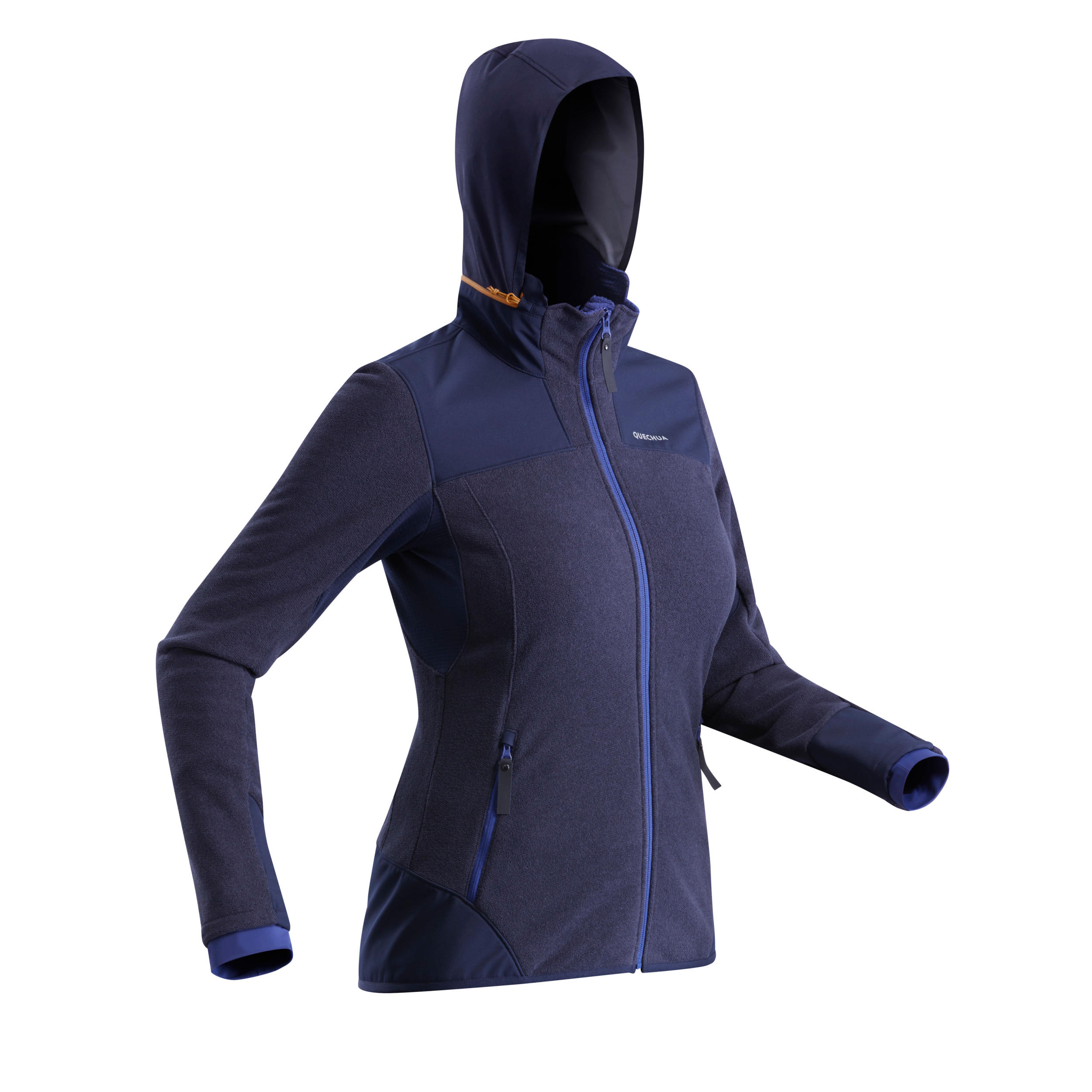 Chaqueta Polar Montaña, Quechua, SH500 xwarm, Mujer, Azul Quechua