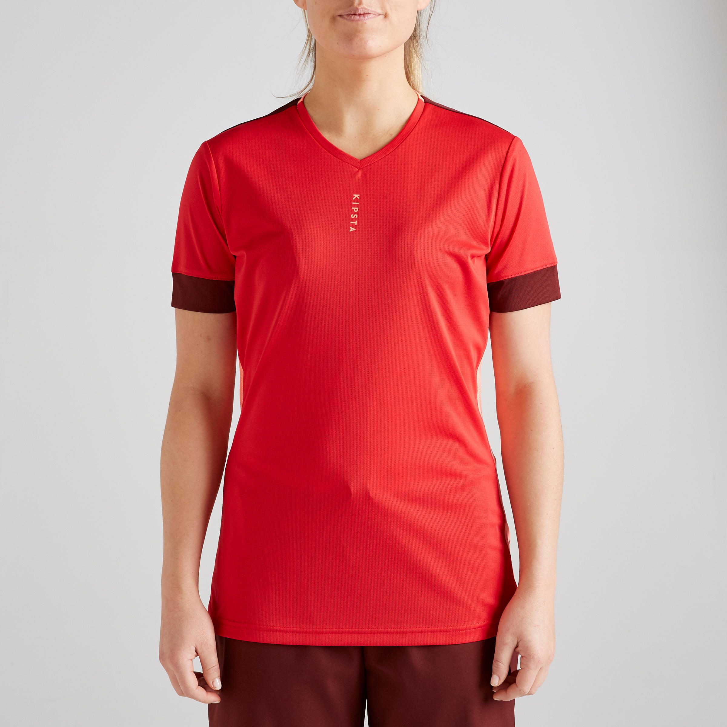 Women's Football Shirt - Burgundy 2/13
