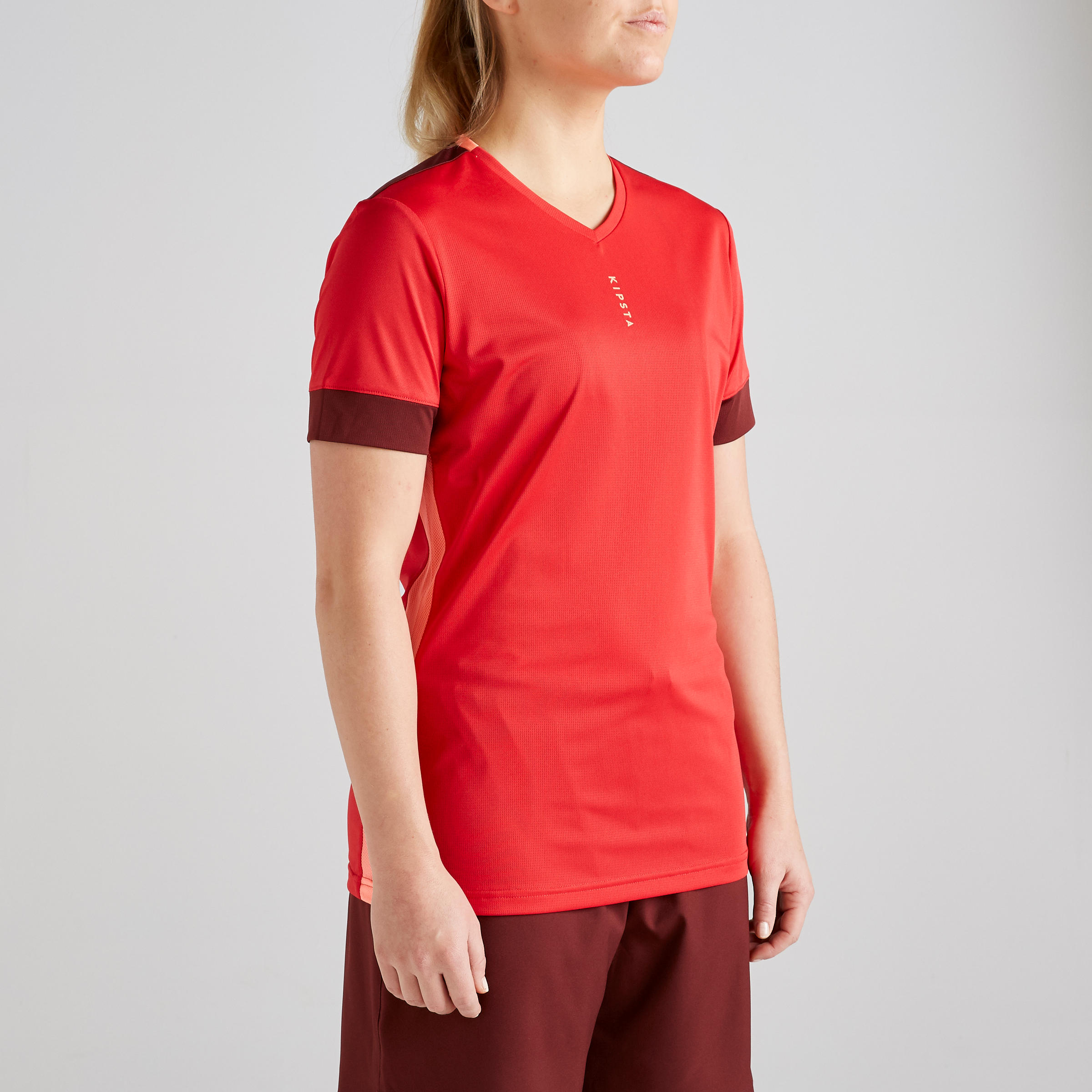 Women's Football Shirt - Burgundy 3/13