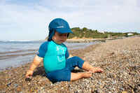 Baby Short Sleeve UV Protection Surfing Shorty T-Shirt - Blue