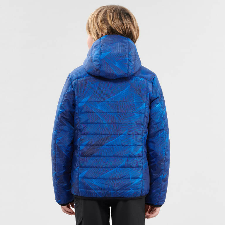 KIDS’ PADDED HIKING JACKET MH500 7-15 YEARS - BLUE